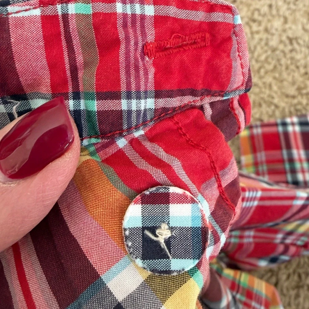 Ralph Lauren Plaid Button Down Shirt Boy’s Size Large (14-16) Preppy Classic Q10